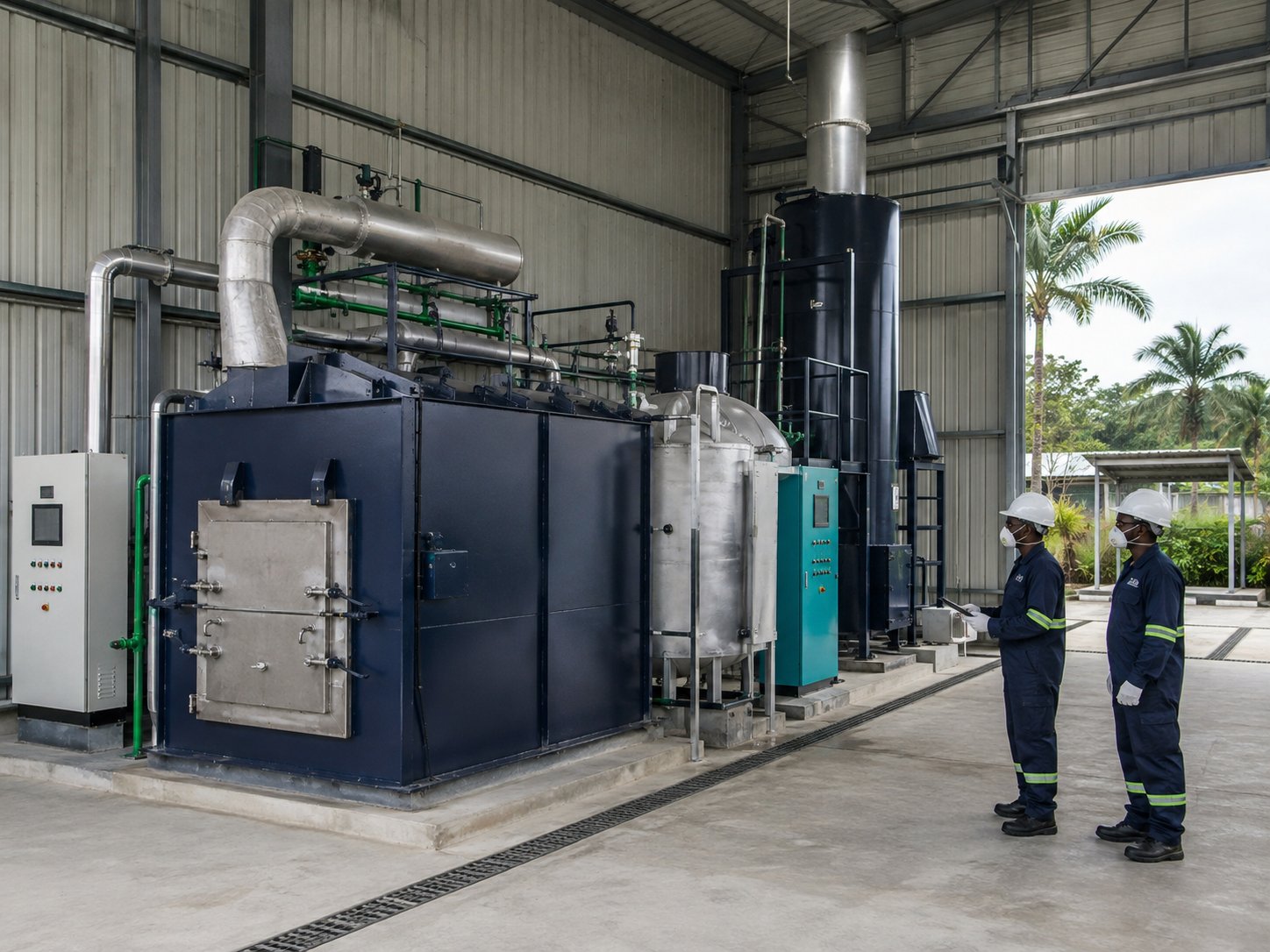 Installation moderne de traitement thermique contrôlé des déchets